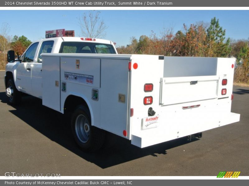 Summit White / Dark Titanium 2014 Chevrolet Silverado 3500HD WT Crew Cab Utility Truck