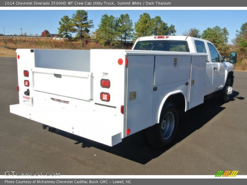 Summit White / Dark Titanium 2014 Chevrolet Silverado 3500HD WT Crew Cab Utility Truck