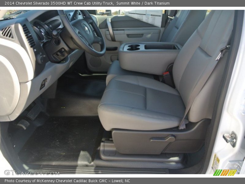 Summit White / Dark Titanium 2014 Chevrolet Silverado 3500HD WT Crew Cab Utility Truck
