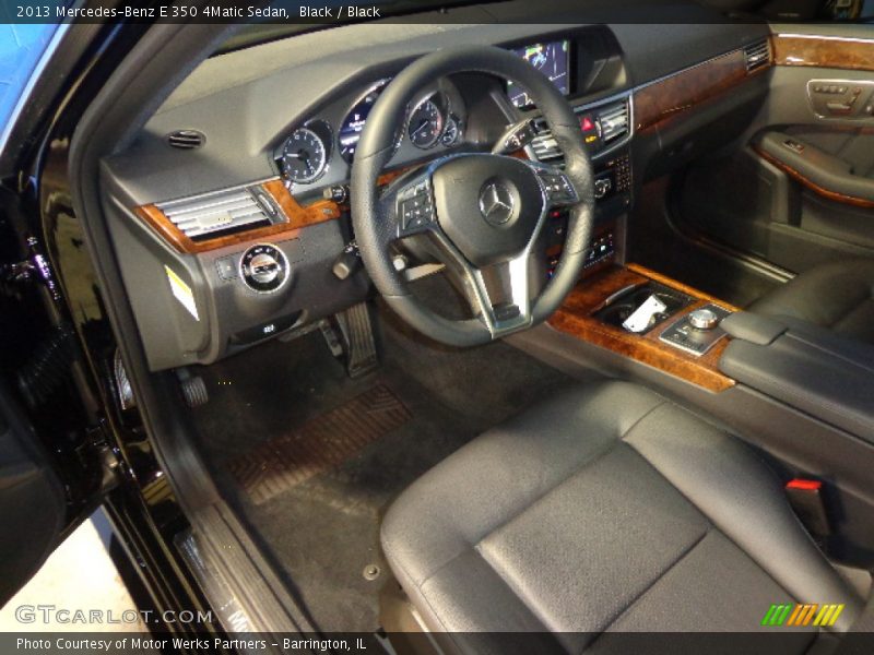 Black / Black 2013 Mercedes-Benz E 350 4Matic Sedan