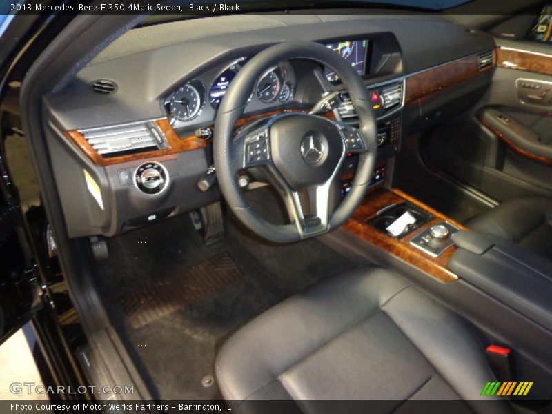 Black / Black 2013 Mercedes-Benz E 350 4Matic Sedan