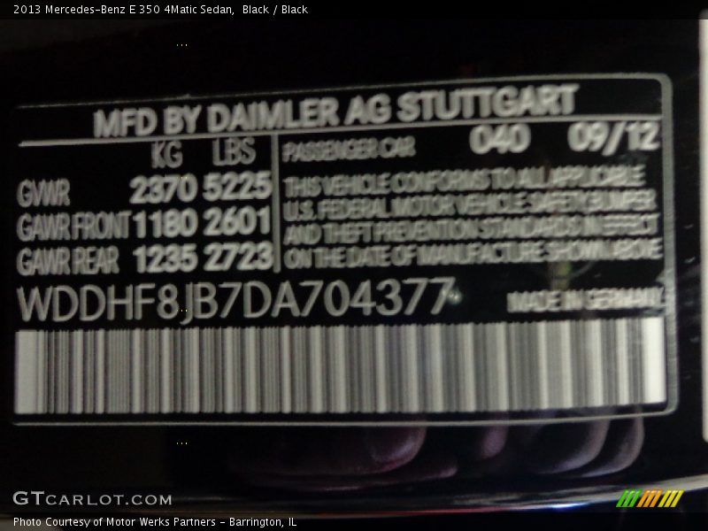 Black / Black 2013 Mercedes-Benz E 350 4Matic Sedan