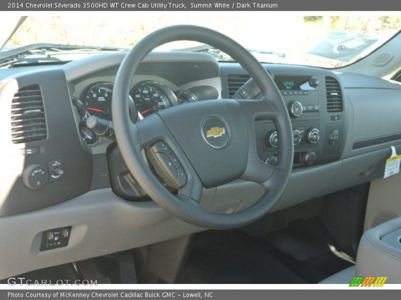 Dashboard of 2014 Silverado 3500HD WT Crew Cab Utility Truck