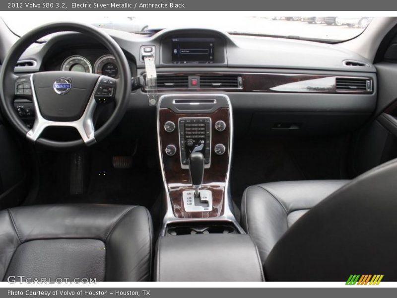 Electric Silver Metallic / Anthracite Black 2012 Volvo S80 3.2