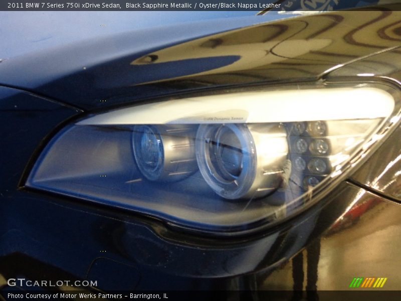 Black Sapphire Metallic / Oyster/Black Nappa Leather 2011 BMW 7 Series 750i xDrive Sedan