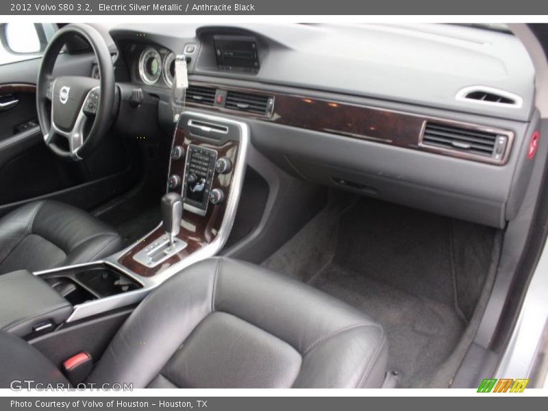 Electric Silver Metallic / Anthracite Black 2012 Volvo S80 3.2