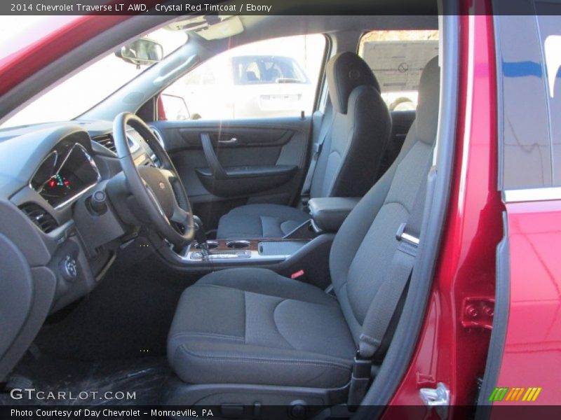 Crystal Red Tintcoat / Ebony 2014 Chevrolet Traverse LT AWD