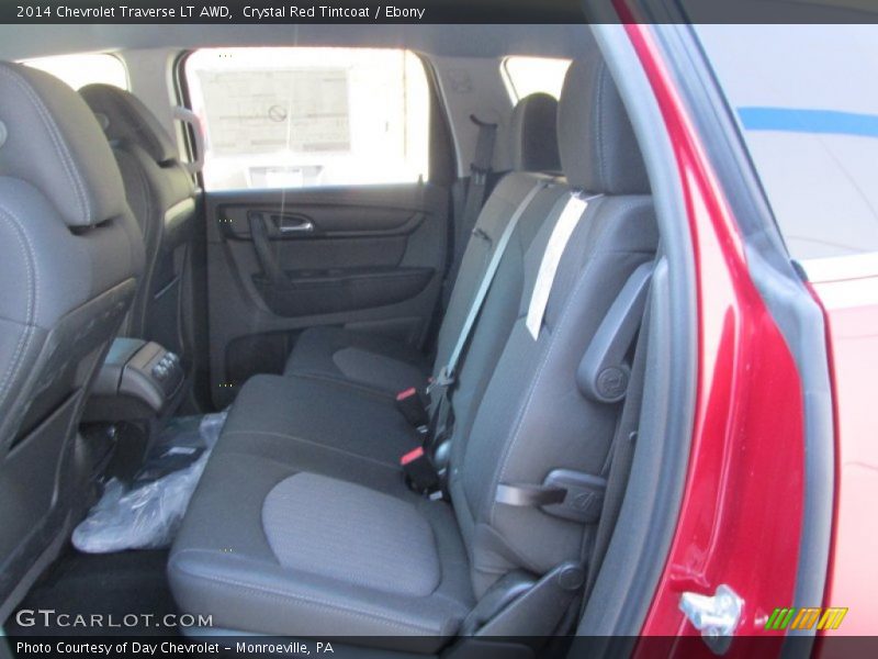 Crystal Red Tintcoat / Ebony 2014 Chevrolet Traverse LT AWD
