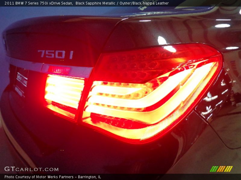 Black Sapphire Metallic / Oyster/Black Nappa Leather 2011 BMW 7 Series 750i xDrive Sedan
