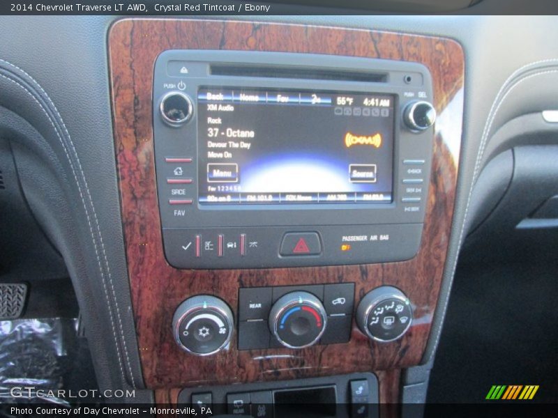Crystal Red Tintcoat / Ebony 2014 Chevrolet Traverse LT AWD