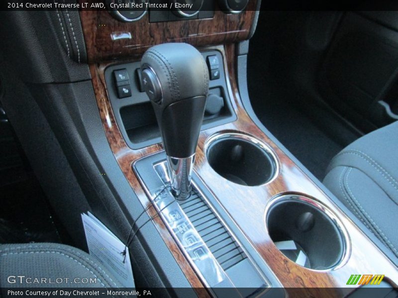 Crystal Red Tintcoat / Ebony 2014 Chevrolet Traverse LT AWD