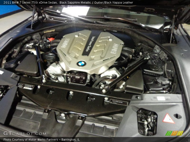 Black Sapphire Metallic / Oyster/Black Nappa Leather 2011 BMW 7 Series 750i xDrive Sedan