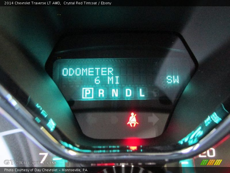 Crystal Red Tintcoat / Ebony 2014 Chevrolet Traverse LT AWD