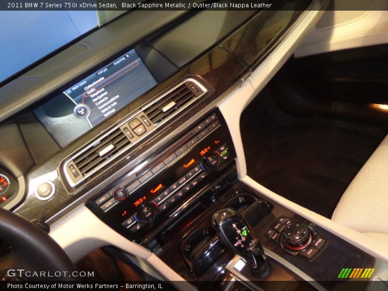 Black Sapphire Metallic / Oyster/Black Nappa Leather 2011 BMW 7 Series 750i xDrive Sedan