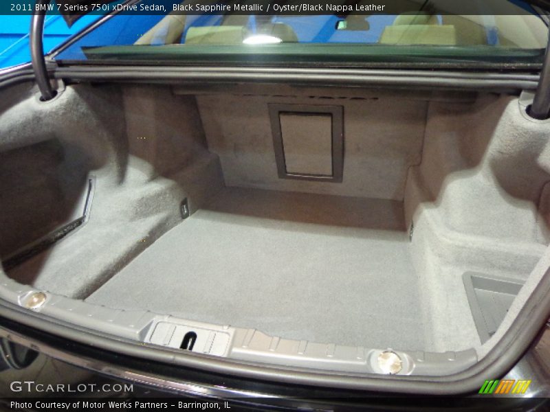 Black Sapphire Metallic / Oyster/Black Nappa Leather 2011 BMW 7 Series 750i xDrive Sedan