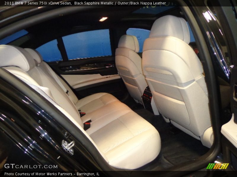 Black Sapphire Metallic / Oyster/Black Nappa Leather 2011 BMW 7 Series 750i xDrive Sedan