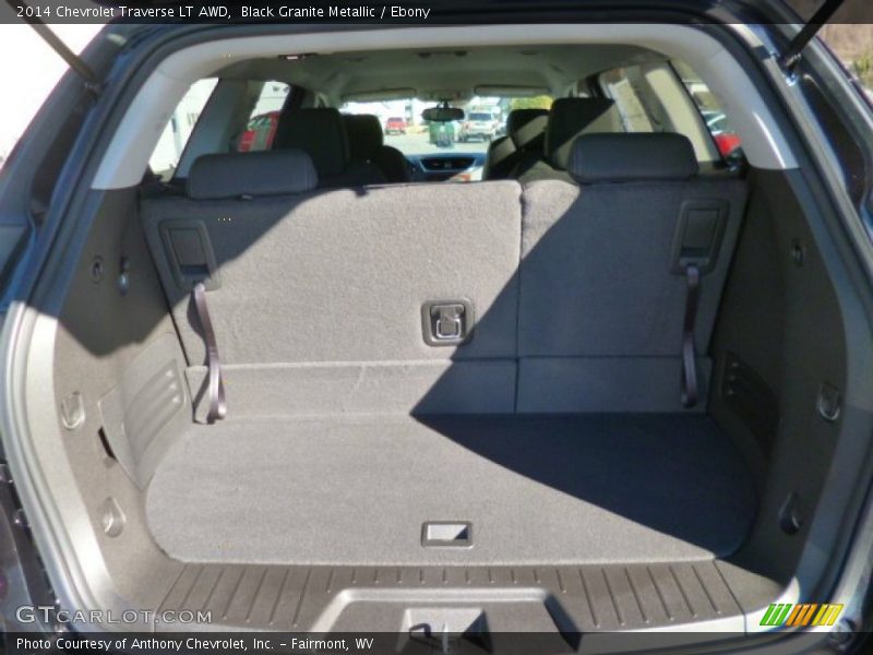 Black Granite Metallic / Ebony 2014 Chevrolet Traverse LT AWD