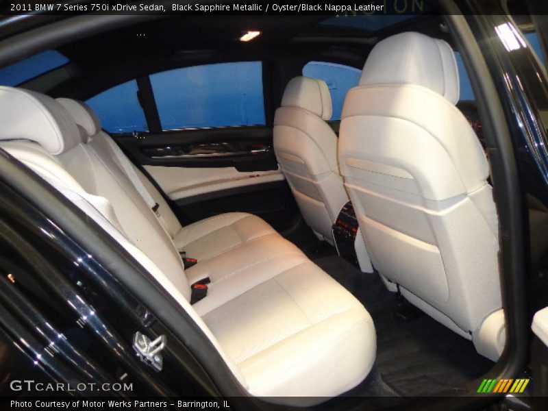 Black Sapphire Metallic / Oyster/Black Nappa Leather 2011 BMW 7 Series 750i xDrive Sedan