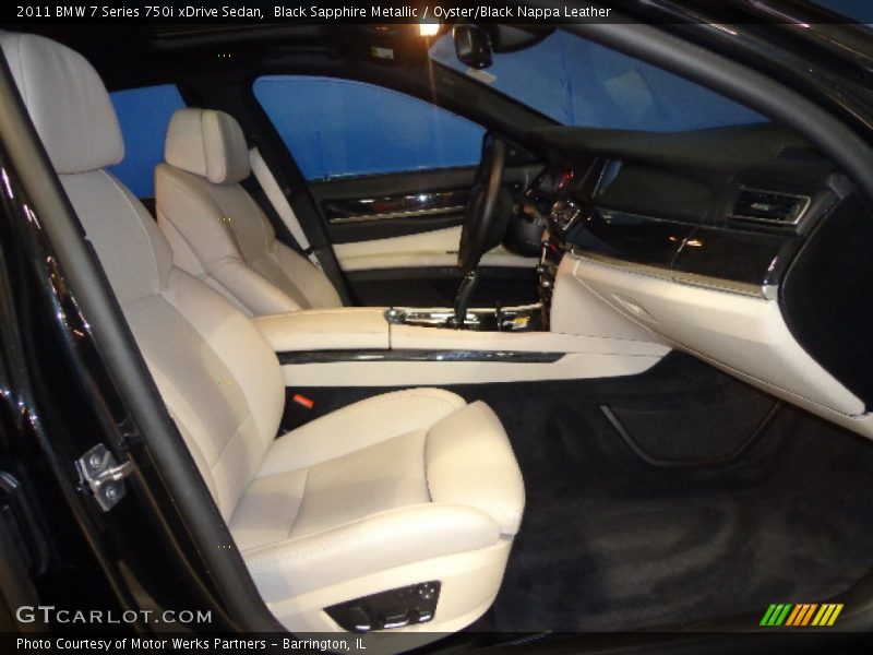 Black Sapphire Metallic / Oyster/Black Nappa Leather 2011 BMW 7 Series 750i xDrive Sedan