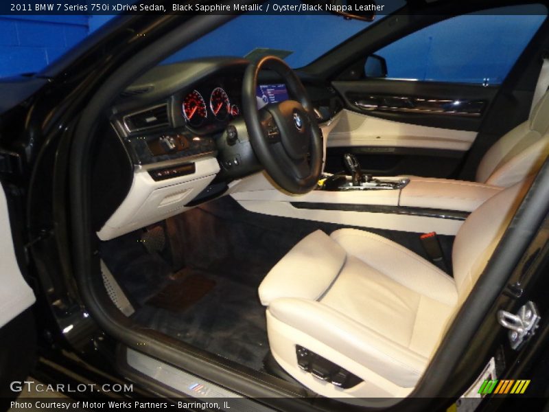 Black Sapphire Metallic / Oyster/Black Nappa Leather 2011 BMW 7 Series 750i xDrive Sedan