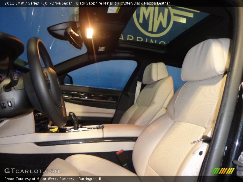 Black Sapphire Metallic / Oyster/Black Nappa Leather 2011 BMW 7 Series 750i xDrive Sedan