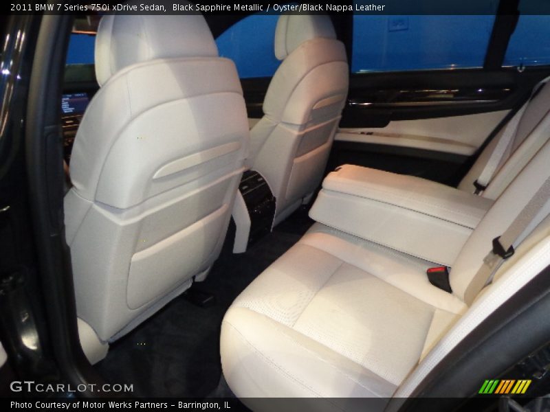 Black Sapphire Metallic / Oyster/Black Nappa Leather 2011 BMW 7 Series 750i xDrive Sedan