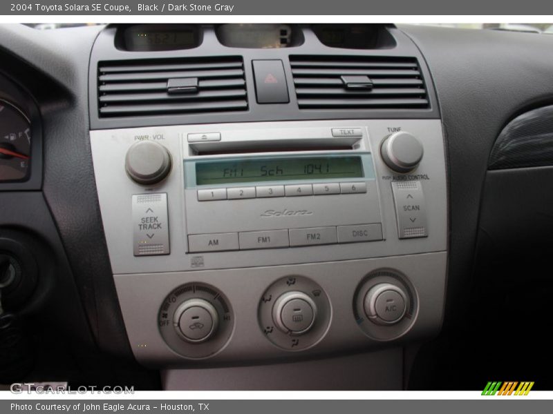 Black / Dark Stone Gray 2004 Toyota Solara SE Coupe