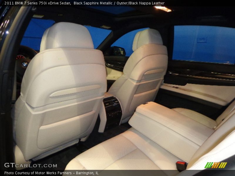Black Sapphire Metallic / Oyster/Black Nappa Leather 2011 BMW 7 Series 750i xDrive Sedan