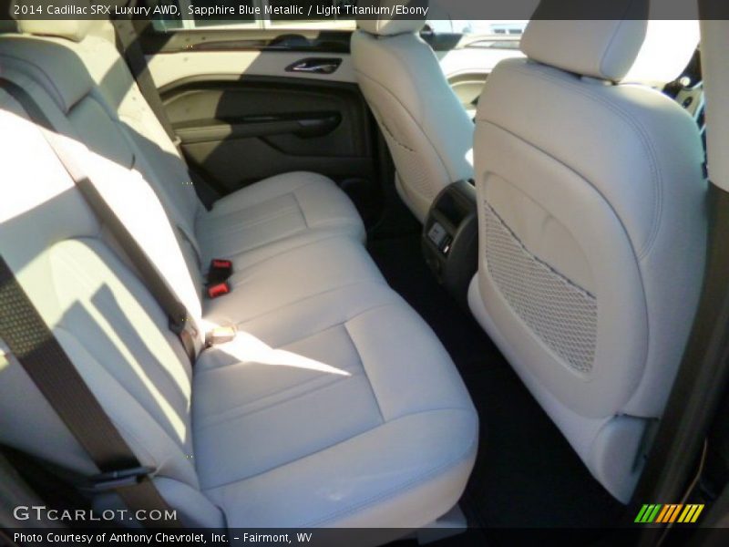 Sapphire Blue Metallic / Light Titanium/Ebony 2014 Cadillac SRX Luxury AWD