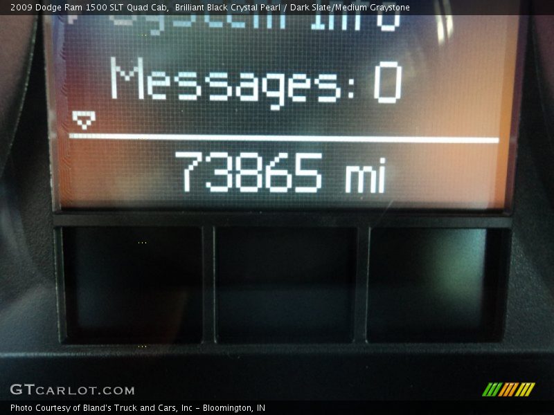 Brilliant Black Crystal Pearl / Dark Slate/Medium Graystone 2009 Dodge Ram 1500 SLT Quad Cab