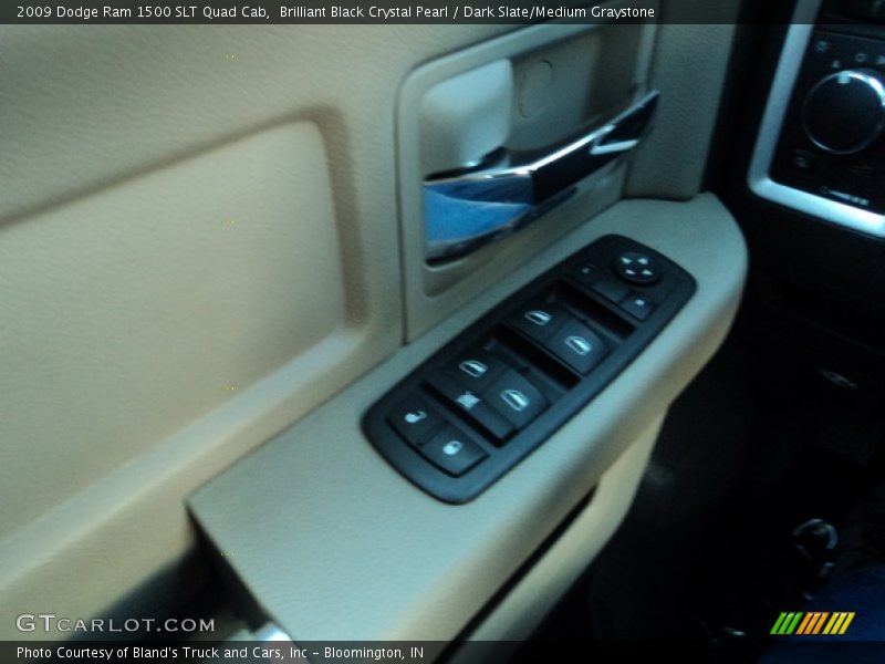 Brilliant Black Crystal Pearl / Dark Slate/Medium Graystone 2009 Dodge Ram 1500 SLT Quad Cab
