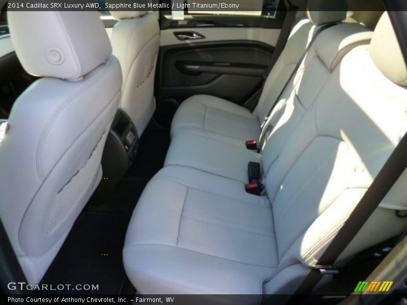 Sapphire Blue Metallic / Light Titanium/Ebony 2014 Cadillac SRX Luxury AWD