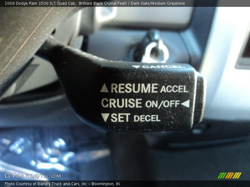 Brilliant Black Crystal Pearl / Dark Slate/Medium Graystone 2009 Dodge Ram 1500 SLT Quad Cab