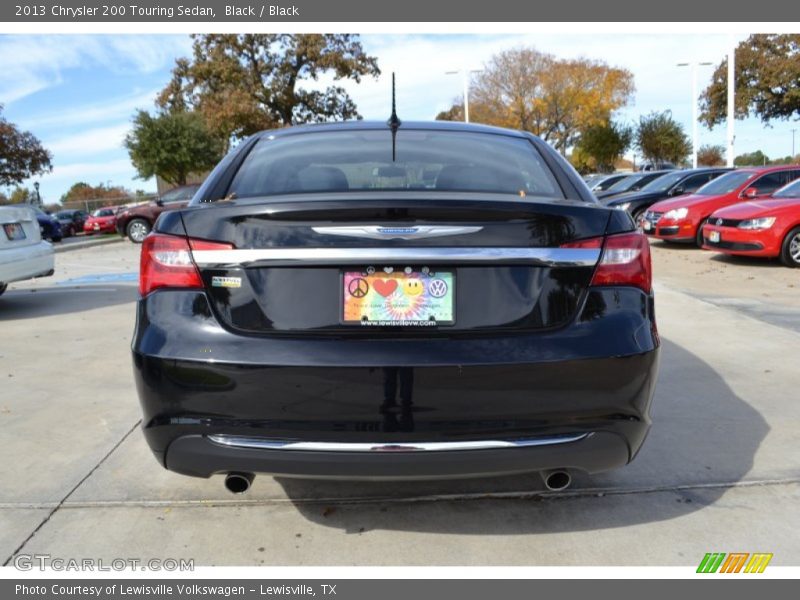 Black / Black 2013 Chrysler 200 Touring Sedan