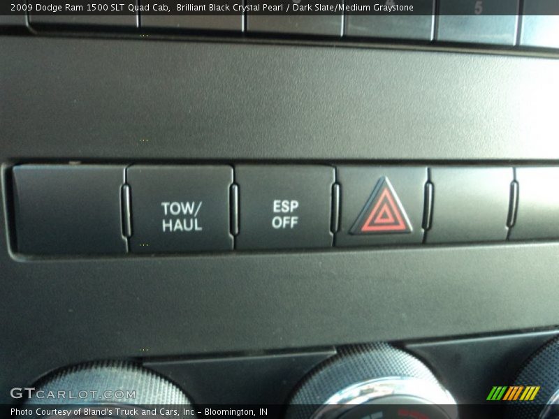 Brilliant Black Crystal Pearl / Dark Slate/Medium Graystone 2009 Dodge Ram 1500 SLT Quad Cab