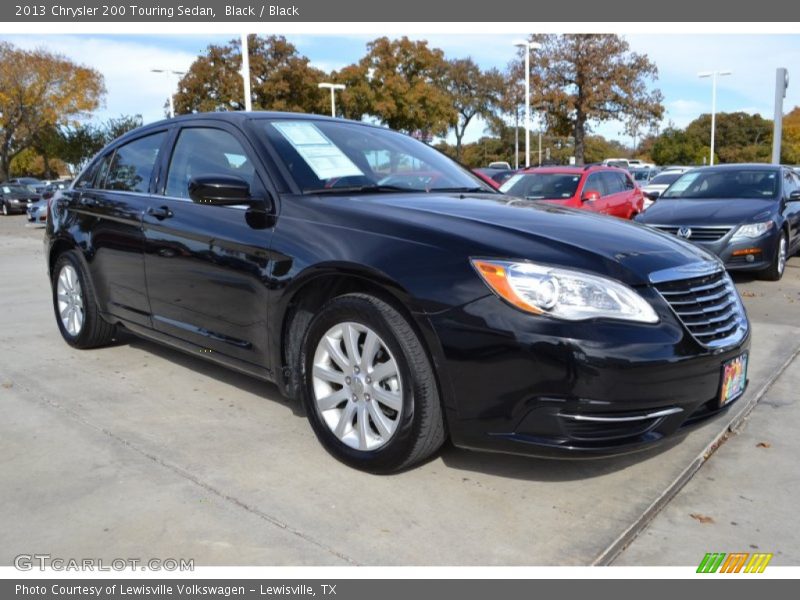 Black / Black 2013 Chrysler 200 Touring Sedan