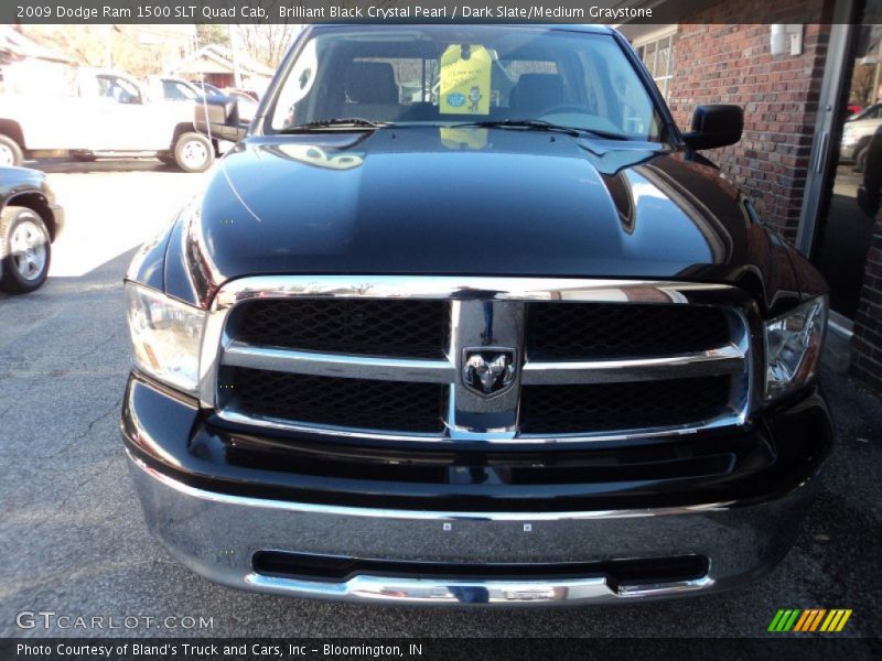 Brilliant Black Crystal Pearl / Dark Slate/Medium Graystone 2009 Dodge Ram 1500 SLT Quad Cab