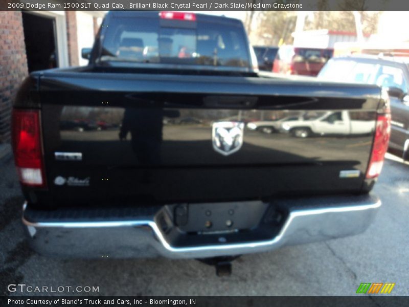 Brilliant Black Crystal Pearl / Dark Slate/Medium Graystone 2009 Dodge Ram 1500 SLT Quad Cab