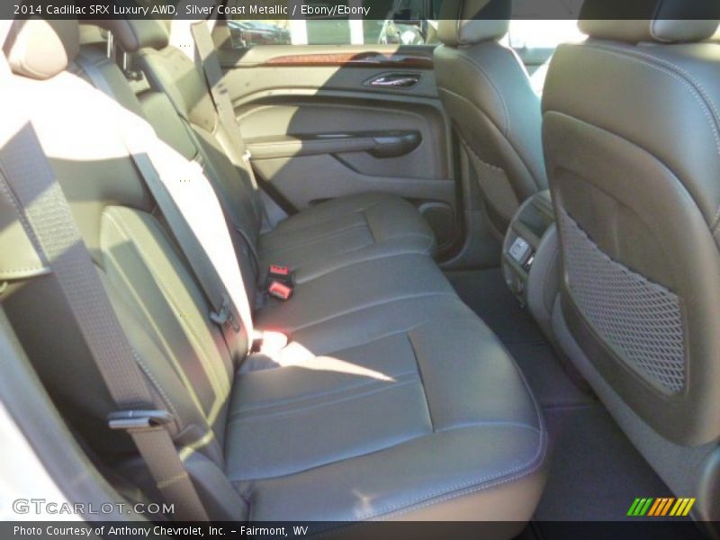 Silver Coast Metallic / Ebony/Ebony 2014 Cadillac SRX Luxury AWD