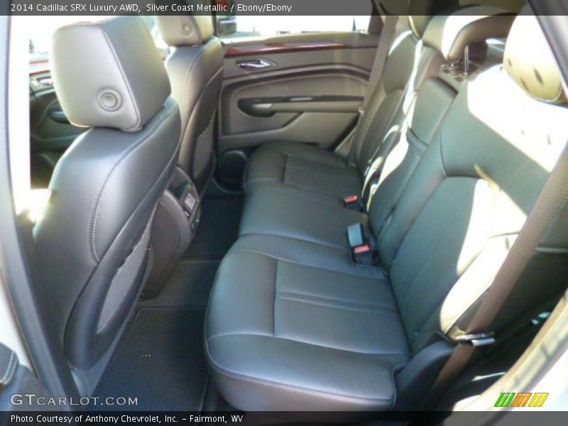 Silver Coast Metallic / Ebony/Ebony 2014 Cadillac SRX Luxury AWD