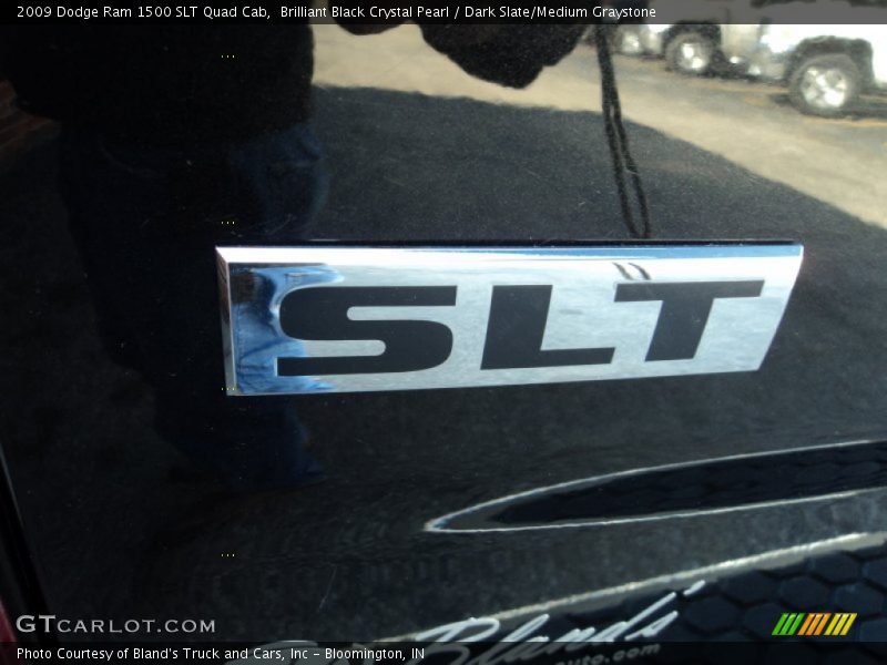 Brilliant Black Crystal Pearl / Dark Slate/Medium Graystone 2009 Dodge Ram 1500 SLT Quad Cab