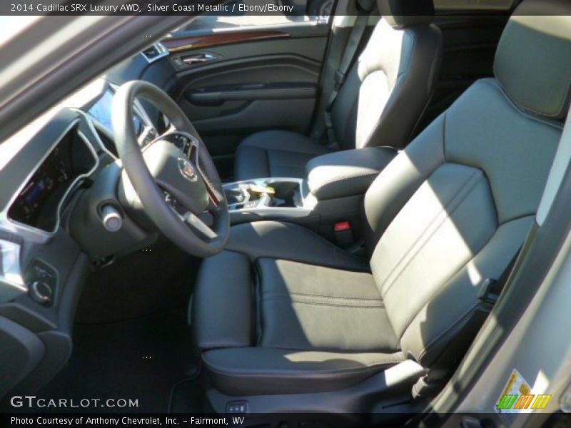 Silver Coast Metallic / Ebony/Ebony 2014 Cadillac SRX Luxury AWD