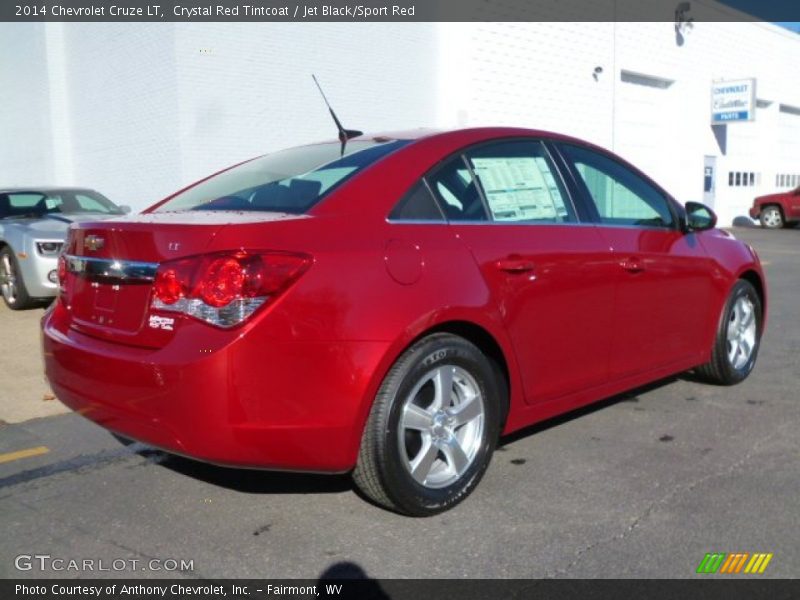 Crystal Red Tintcoat / Jet Black/Sport Red 2014 Chevrolet Cruze LT