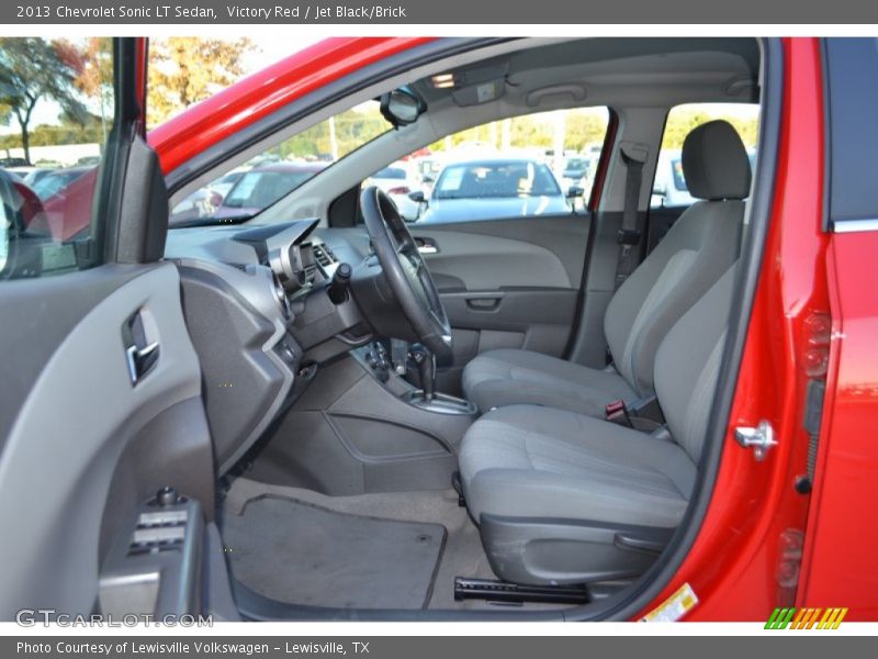 Victory Red / Jet Black/Brick 2013 Chevrolet Sonic LT Sedan