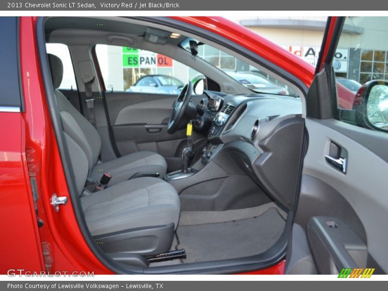 Victory Red / Jet Black/Brick 2013 Chevrolet Sonic LT Sedan