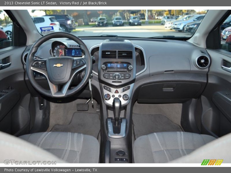 Victory Red / Jet Black/Brick 2013 Chevrolet Sonic LT Sedan