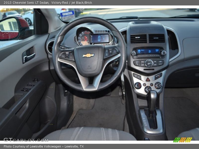 Victory Red / Jet Black/Brick 2013 Chevrolet Sonic LT Sedan