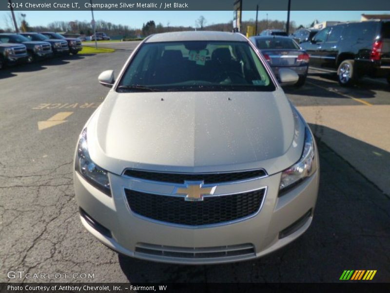 Champagne Silver Metallic / Jet Black 2014 Chevrolet Cruze LT