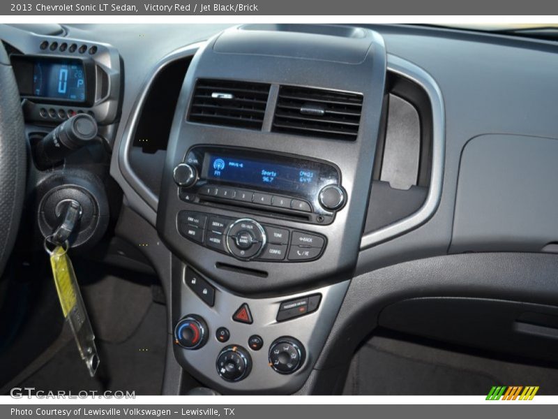 Victory Red / Jet Black/Brick 2013 Chevrolet Sonic LT Sedan