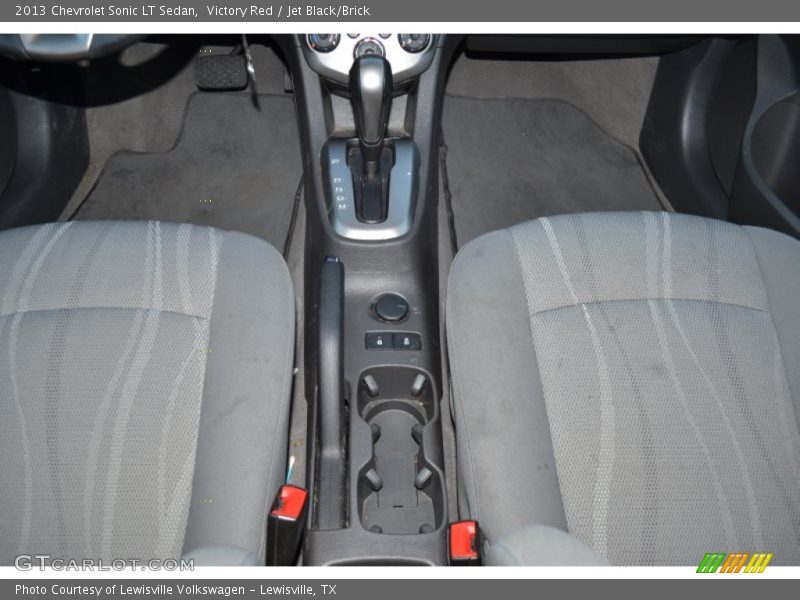Victory Red / Jet Black/Brick 2013 Chevrolet Sonic LT Sedan
